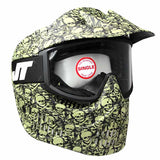 JT Elite Alpha Limited Edition Single Lens Paintball Goggles Olive Skull