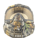 Front view JT Realtree Edge Proflex Goggle with Woven Strap and Hi Viz Lens on a white background