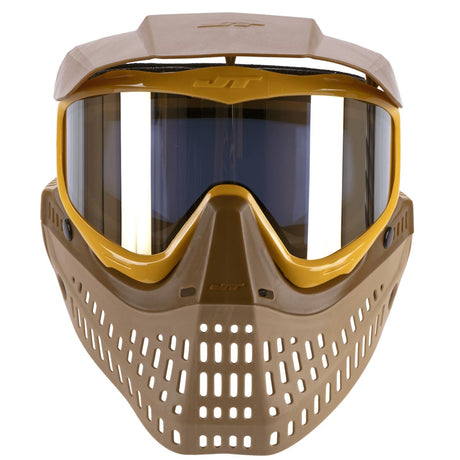 JT Proflex LE Thermal Paintball Goggles Brown Tan Gold Mirror