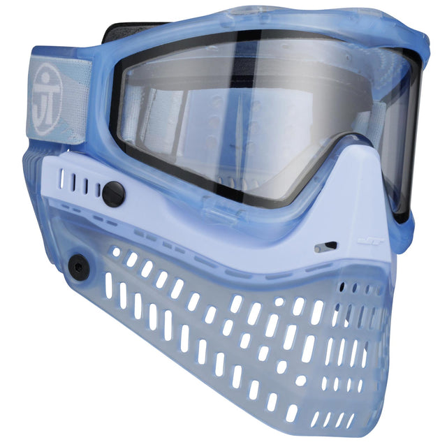 Blue JT ProFlex Birthstone Ice March Aquamarine Goggle on a white background