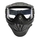 Front of Black HK Army HSTL Thermal Paintball Goggle mask with a clear lens and white AH logo on the side, shown against a plain white background.