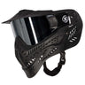 Black HK Army HSTL Thermal Paintball Goggle mask with a silver chrome lens and white AK logo on the side, shown against a plain white background.