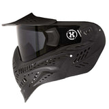 Black HK Army HSTL Thermal Paintball Goggle mask with a smoke lens and white AH logo on the side, shown without a chin strap against a plain white background.