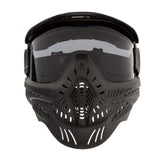 front of Black HK Army HSTL Thermal Paintball Goggle mask with a smoke lens shown on a plain white background.