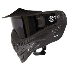 Black HK Army HSTL Thermal Paintball Goggle mask with a smoke lens and white AK logo on the side, shown against a plain white background.