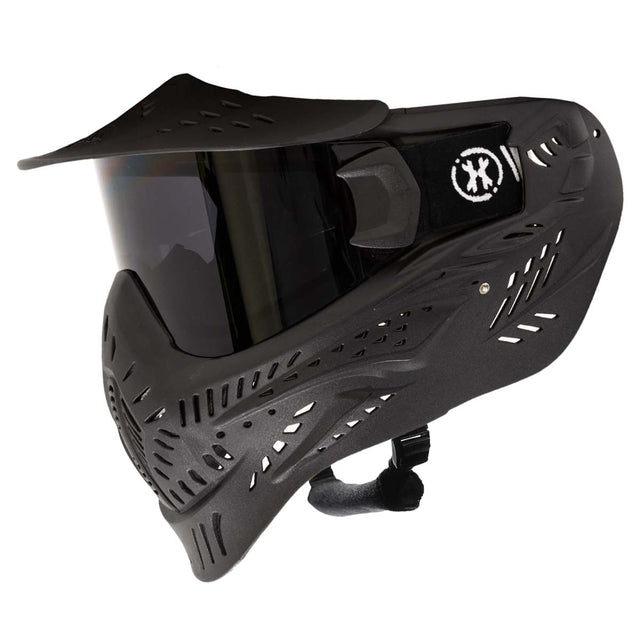 Black HK Army HSTL Thermal Paintball Goggle mask with a smoke lens and white AH logo on the side, shown against a plain white background.