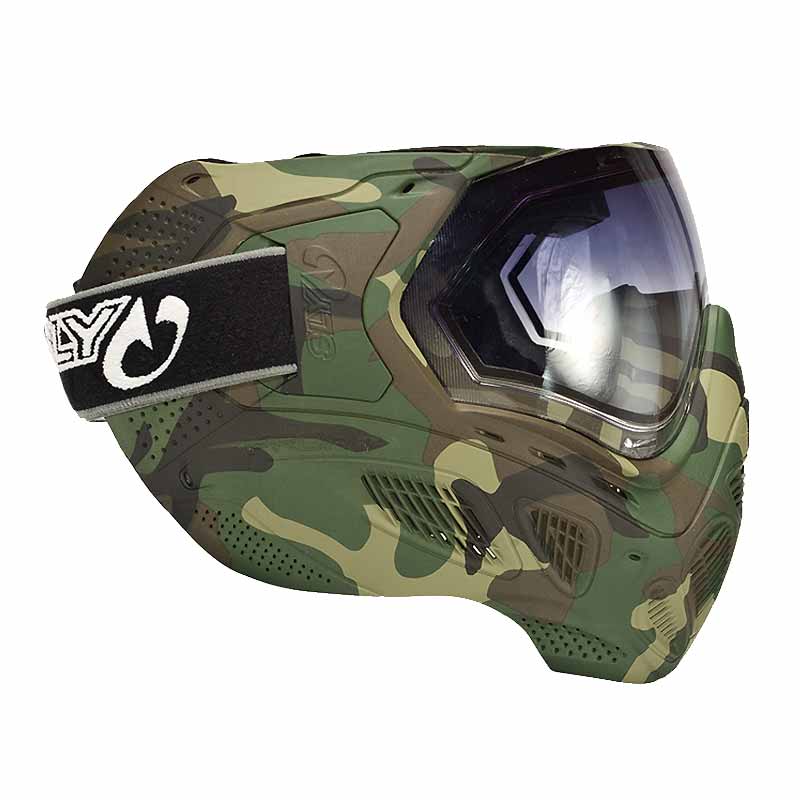 SLY Profit Thermal Paintball Goggles Full Camo Woodland