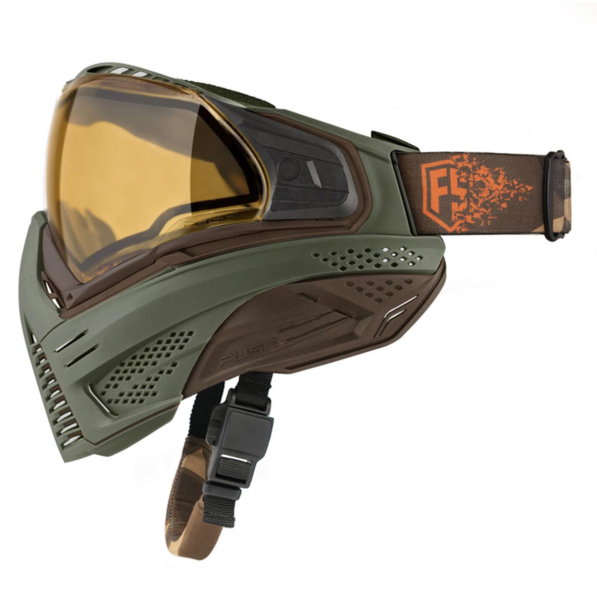 First Strike Push Unite Thermal Paintball Goggles Olive Brown