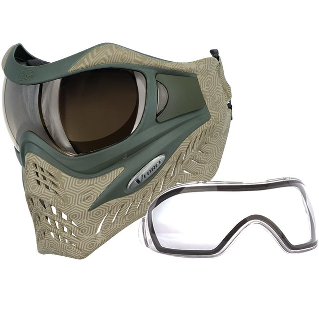 VForce Grill SE Hextreme Sand Paintball Mask w HDR and Clear Lens