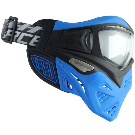 VForce Grill 2.0 Paintball Mask Azure Black Blue