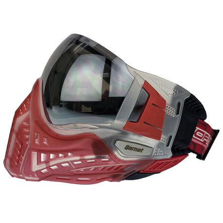 Side view VForce Profiler Birthstone Garnet January with silver mirror lens