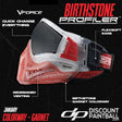 VForce Profiler Birthstone Goggle Garnet January with features labeled