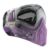 Purple VForce Profiler 2.0 Birthstone Limited Edition Paintball Goggle February Amethyst with mirror lens and purple strap on a white background