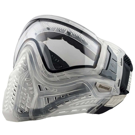 Left side angle VForce Profiler 2.0 Birthstone Limited Edition Paintball Goggle clear and black April Diamond