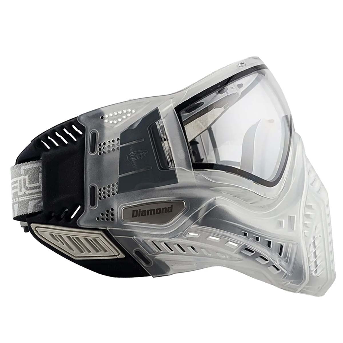 Right side VForce Profiler 2.0 Birthstone Limited Edition Paintball Goggle clear and black April Diamond