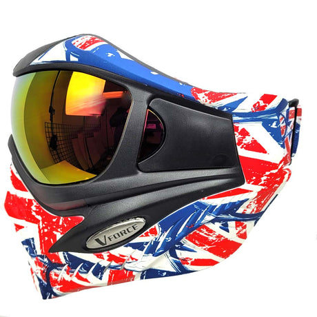 VForce Grill Paintball Mask SE Thermal Union Jack w HDR Lens