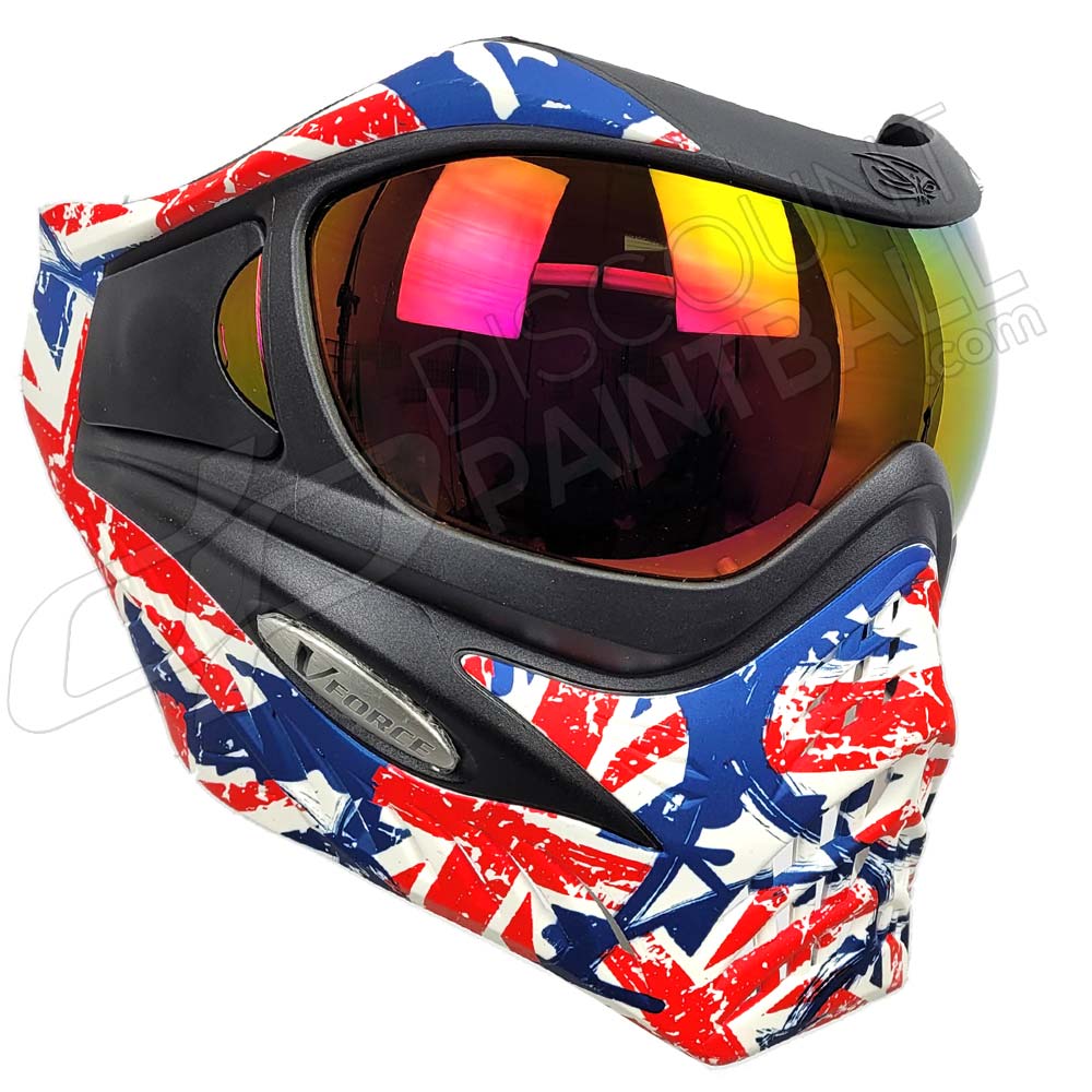 VForce Grill Paintball Mask SE Thermal Union Jack w HDR Lens