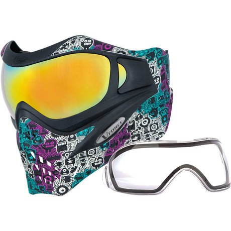 VForce Grill SE Robowave Paintball Mask w HDR and Clear Lens