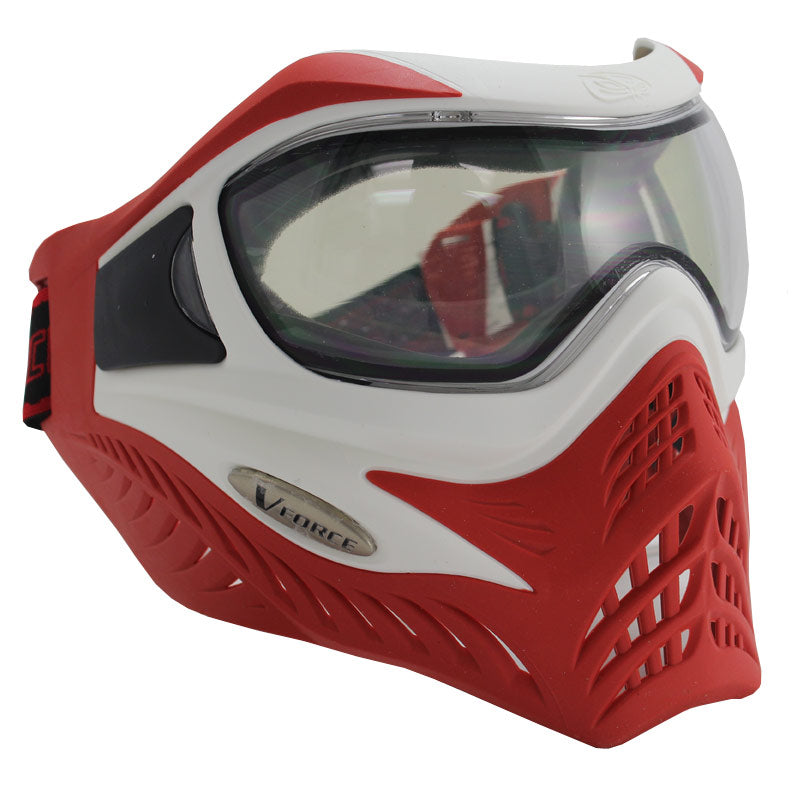 VForce Grill Paintball Mask SC Thermal White Red