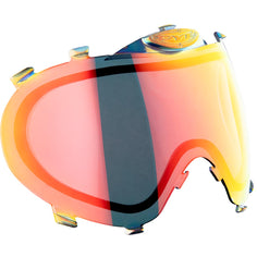 Bronze Fire Dye i3 Pro lens for paintball goggle on a white background