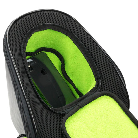 Interior pocket of Exalt Carbon Universal Goggle Case V3 Black
