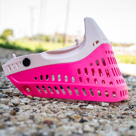 Pink JT goggle bottom skirt on grass