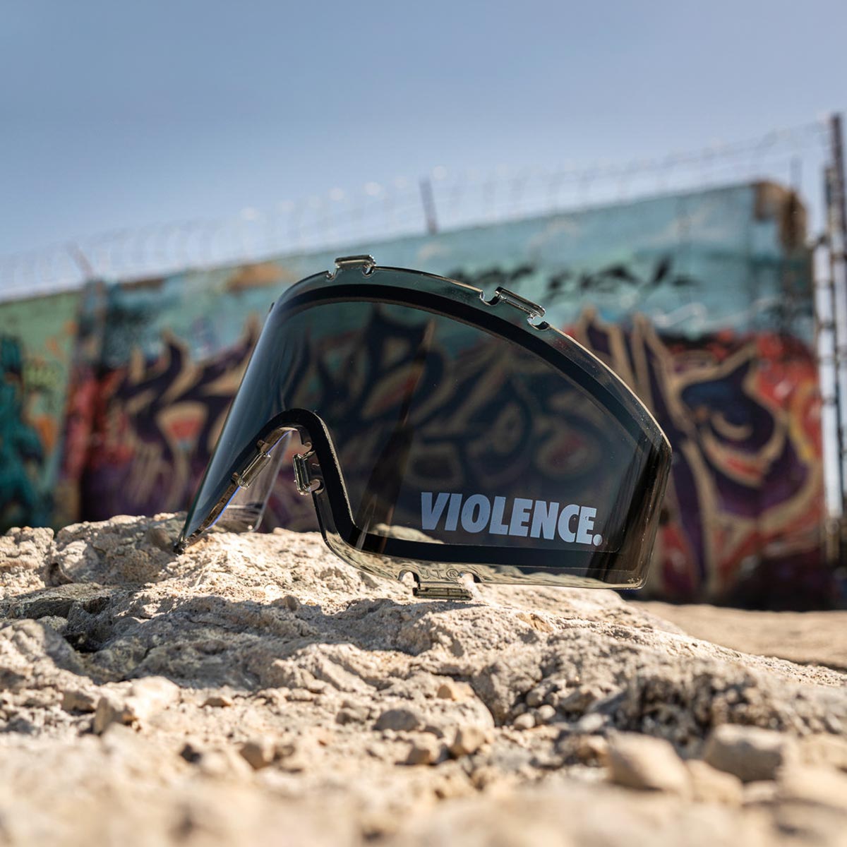 JT ProFlex Violence Lens Smoke lens outside on field
