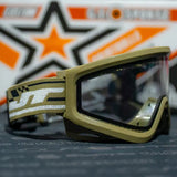 JT QLS Goggle Frame with Lens and Strap Olive side view