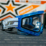 JT QLS Goggle Frame with Lens and Strap Aquamarine Ice side view