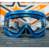 JT QLS Goggle Frame with Lens and Strap Aquamarine Ice front view