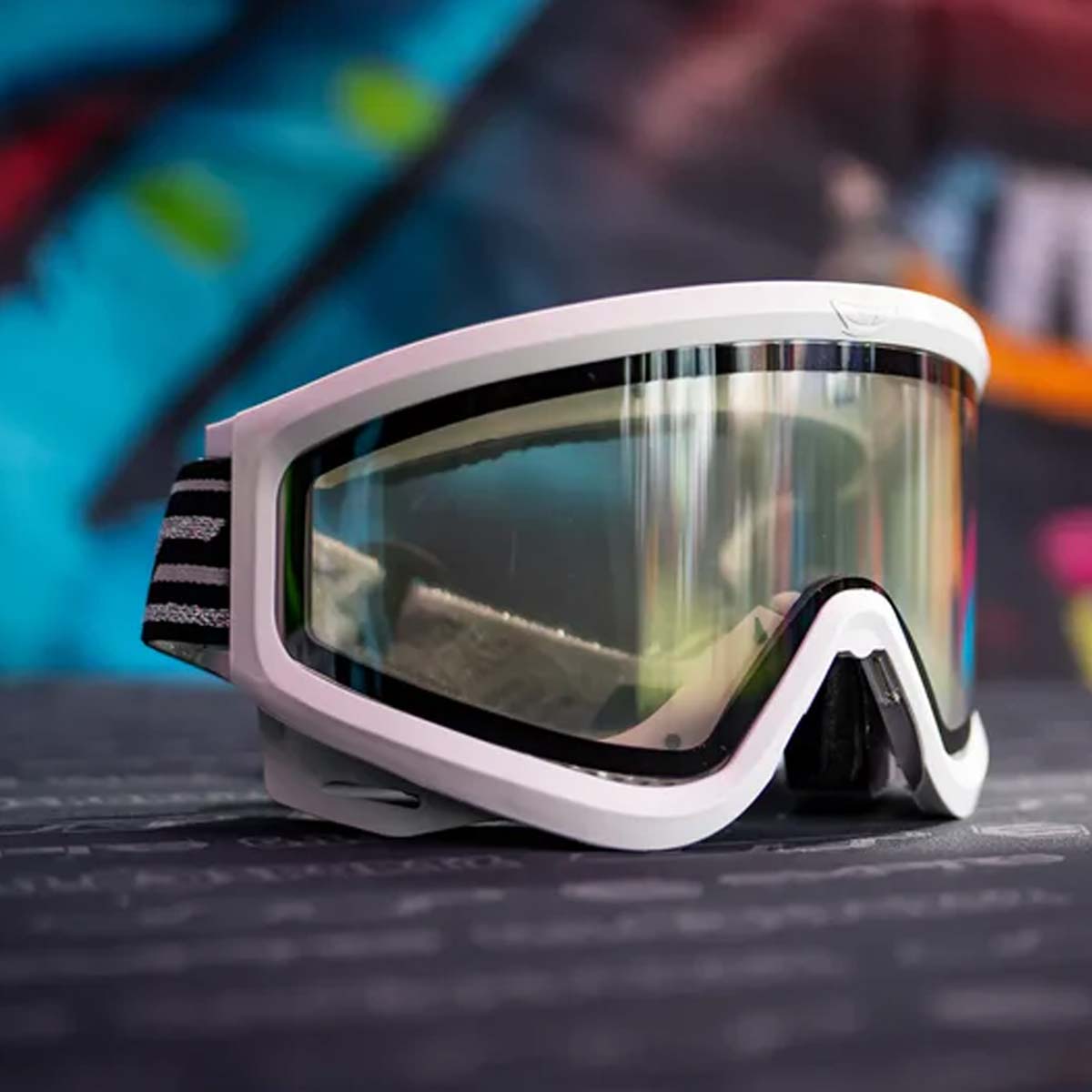 Right side JT QLS Goggle Frame w Lens and Strap White replacement lens JT paintball goggle