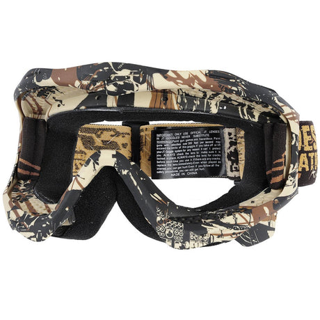 JT ProFlex Goggle Frame Desolation Alley with Strap on a white background