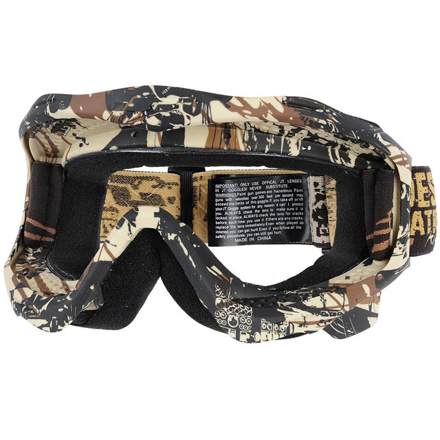 JT ProFlex Goggle Frame Desolation Alley with Strap on a white background