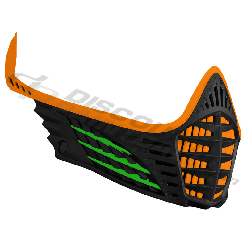 Virtue VIO Facemask Orange Lime Black