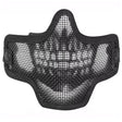 Valken Kilo Airsoft Mesh Mask Skull Black