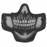 Valken Kilo Airsoft Mesh Mask Skull Black