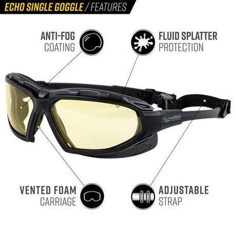Valken Echo Airsoft Goggle Yellow