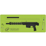 Eclipse Magnetic Tech Mat XL Green for paintball repairs with ruler, oring sizes, anti roll for barrels, roll up rubber shown with a paintball marker, insert and tools.