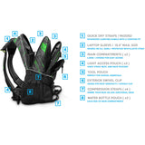 Virtue Wildcard Backpack Graphic Cyan