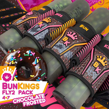 Bunkerkings Fly2 Pack Chocolate Frosted Bunkings LTD Edition 4+7 with 8 ESC Pods colorful with donut with sprinkles