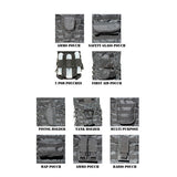 GXG Tactical X Assault Paintball Vest Black w/ 11 Attachments