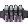 Light purple pink JT Race 4 Pod Paintball Harness Birthstone paintball pod holder with four pods on a white background