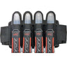 Wine dark red JT Race 4 Pod Paintball Harness Birthstone paintball pod holder with four pods on a white background