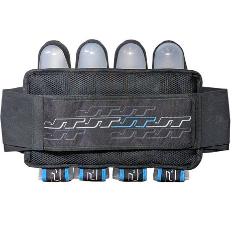 Blue JT Race 4 Pod Paintball Harness Birthstone Edition against a white background