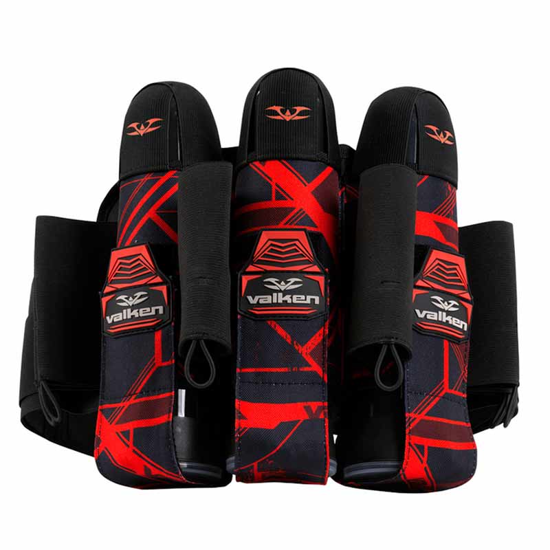 Valken Paintball Harness Crusade 3+6 Hatch Red