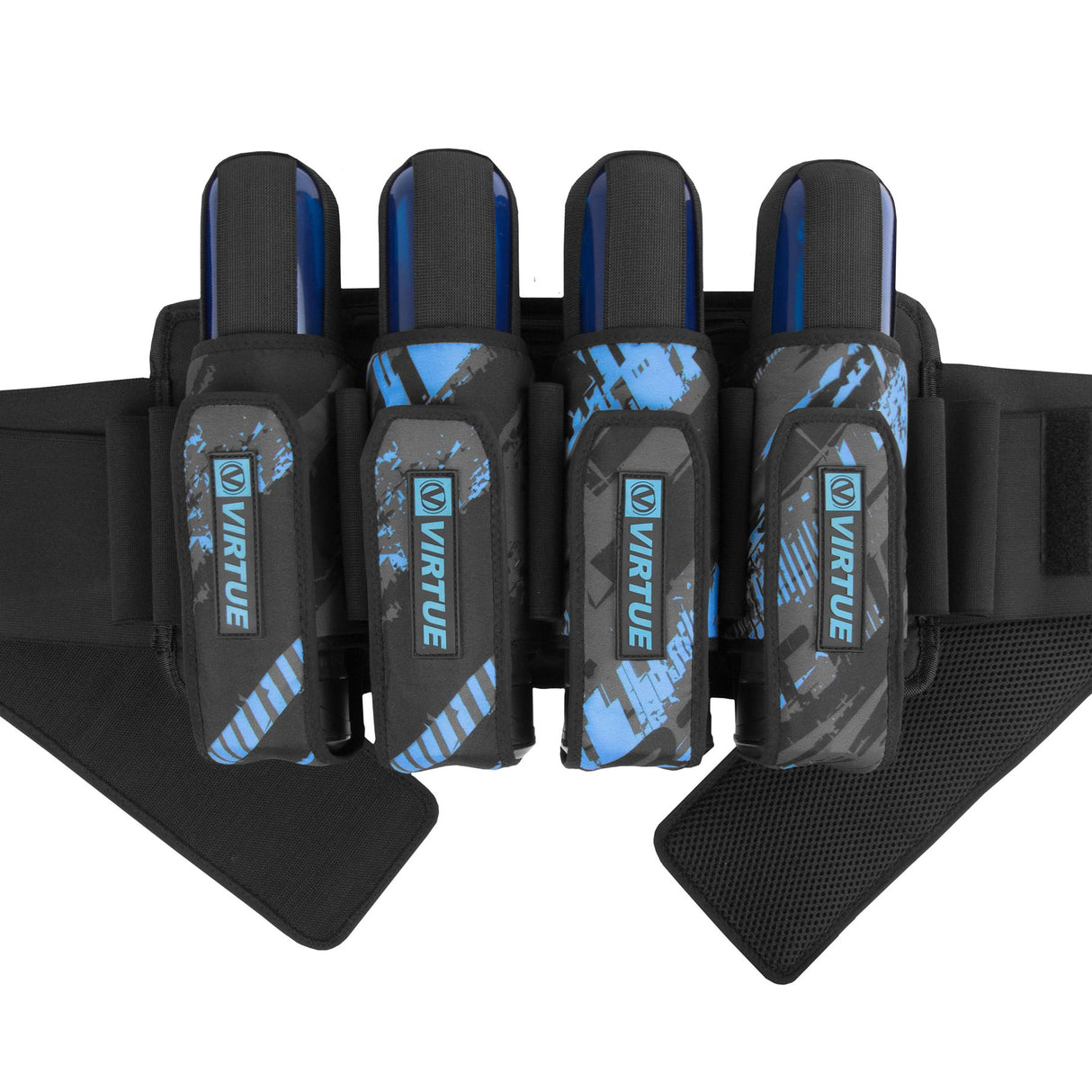 Virtue Elite Paintball Harness 4+7 Graphic Cyan