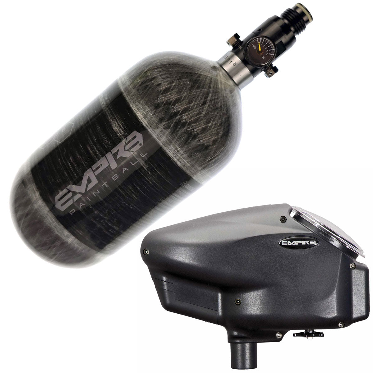 Empire 68ci 4500psi and Halo Too Black Combo