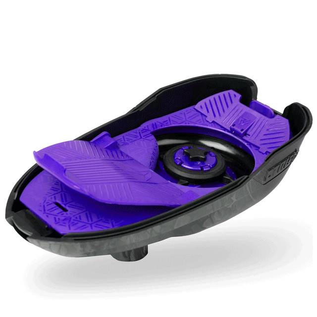 Bunkerkings CTRL2 Loader Purple Black Highlander showing spring ramp