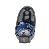 Empire Halo Pro Loader with inside floor removed showing battery compartment