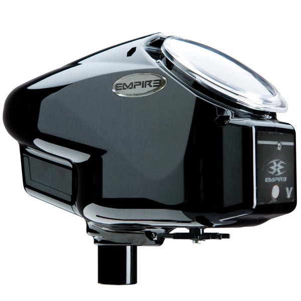 Empire Halo B V35 Paintball Hopper w/ Rip Drive Black
